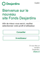 Mobile Screenshot of fondsdesjardins.com